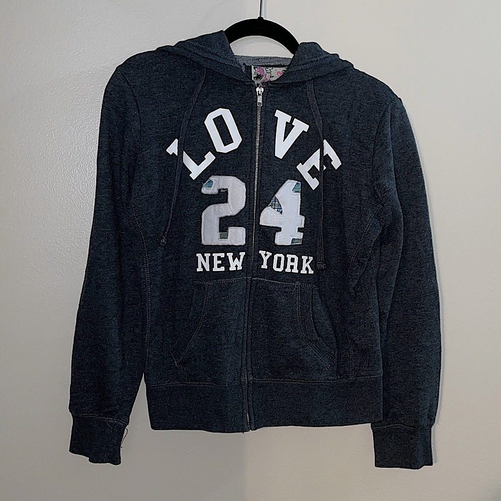 Gray Zip Up Hoodie